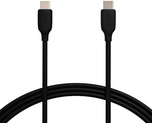 Amazon Basics Fast Charging USB-C to USB-C2.0 Cable (USB-IF Certified), 60W - 6-Foot, Black