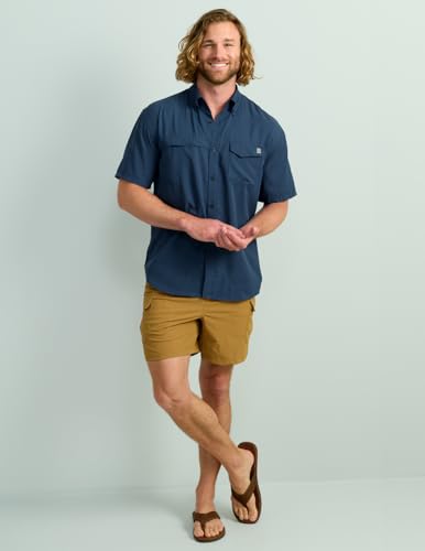 HUK Tide Point Solid Short Sleeve Shirt, Button Down for Men2