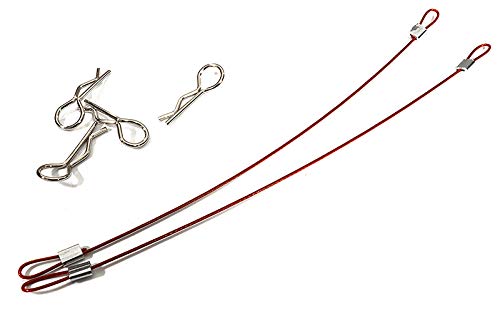 Integy RC Secured Body Clip (4) with 130mm Retainer Link for 1/10 Scale R/C