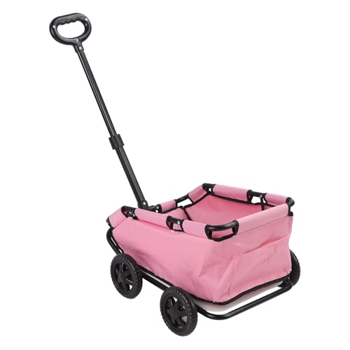 Passeggino per Cani Pieghevole, Passeggino per Animali Portatile, Passeggino per Cani Fino a 28,6 Libbre, 51X35X23cm, con 4 Ruote, per Cani, Gatti e Altri Piccoli Animali Domestici