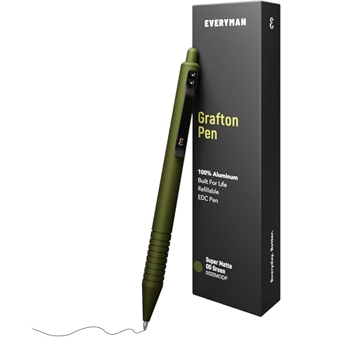 Stylo à encre EDC Everyman vert mat pour vos notes de bureau et déplacements