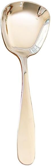 Silverware Flatware Set, 1/4/6/8/10/12pcs Stainless Steel Creative Flat Bottom Square Head Table Spoon Household Soup Spoon Ice Cream Dessert Spoon Tableware(12 Pieces)