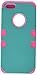 MYBAT TUFF Hybrid Phone Protector Cover for Apple iPhone 5/5S - Retail Packaging - Teal Green/Electric Pink