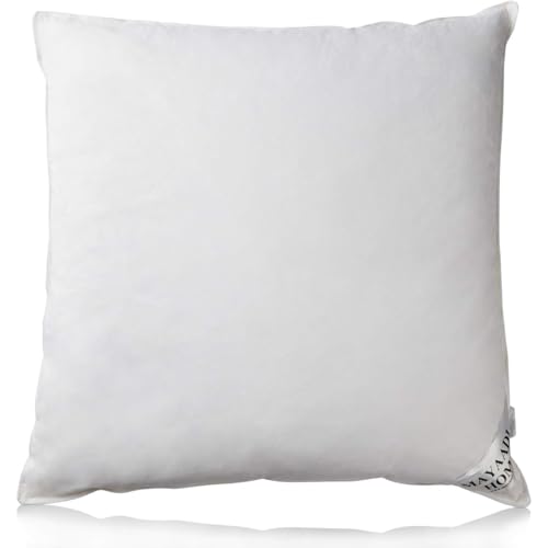 Mayaadi-Home Kopfkissen 80x80 cm | 3000g Füllung, 100% Federn | 100% Natur Bezug aus Baumwolle, geeignet für Allergiker | Made in Europe | HS14 Gänsefedern Kissen