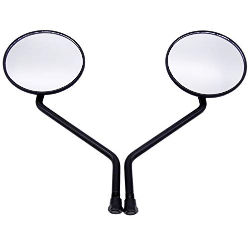Rétroviseur de moto rond 10mm en aluminium universel pour guidon de deux-roues