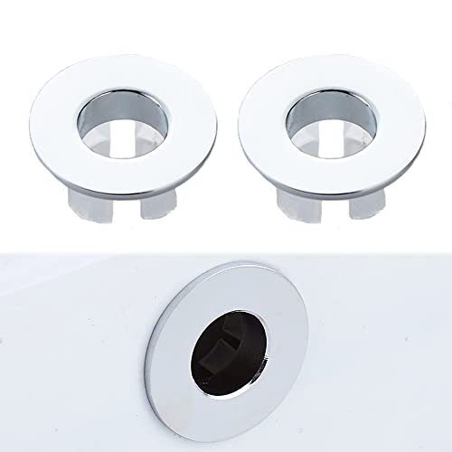 Hayaww 2 Pieces Sink Brass Overflow Cover, Sink Overflow Cover, Sink Overflow Cover, Sink Overflow Covers, 22-24 mm