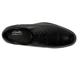 Clarks Steadwell Cap Mens Black Leather, 9.5 - 3