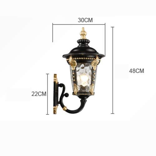 Applique murale extérieure E27 rétro rétro lanterne vintage pour balcon - 6