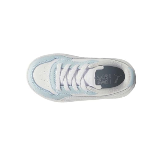 PUMA Kids Girls Carina Street Perforated Lace Up Sneakers Shoes Casual - Blue, White - Size 4 M4