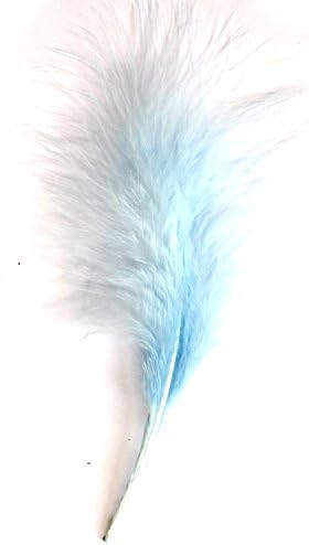 Diamante Crafts Marabou Feathers 20 Per Pack - 12-17 cm - Fluffy & Soft - 26 Colours (White - 20 pack)