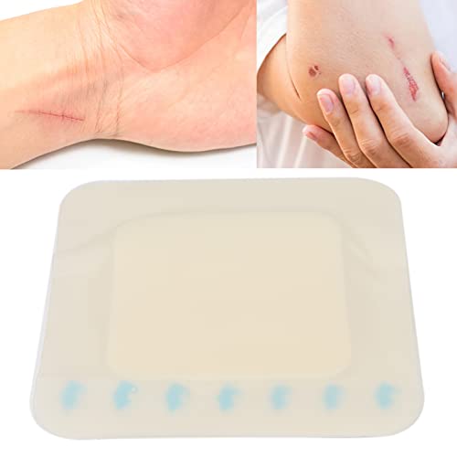 Apósito para heridas estéril, espuma adhesiva de silicona para el cuidado de heridas, apósitos de espuma adhesiva para heridas Apósitos de gel hidrocoloide de curación rápida con un borde de y