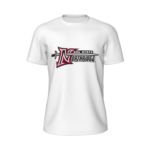 Cal State Northridge Matadors CSUN Men's Short-Sleeved Round Neck Mesh T-Shirt Black