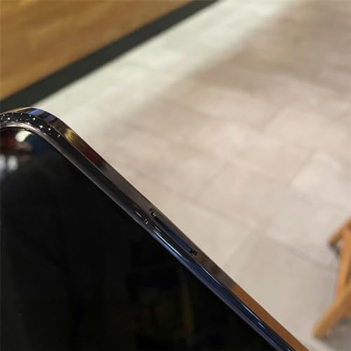 Coque iPhone 14 transparente à paillettes avec protection d'objectif en verre