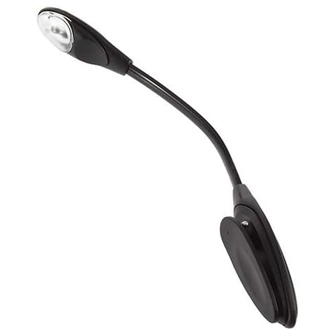 dragonaur-home decor 1 Pc Mini LED Reading Light White LED Clip Booklight Portable Travel Book Reading Light Clip On Reading Lamp for Home Dorm Random Cover