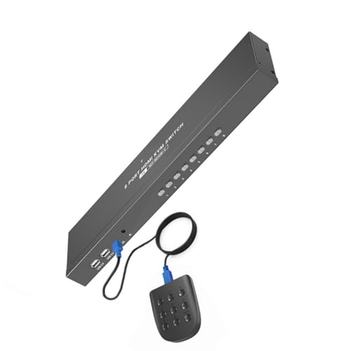 KVM 4K clarté boîtier en métal pour connecter deux ordinateurs sans pilote