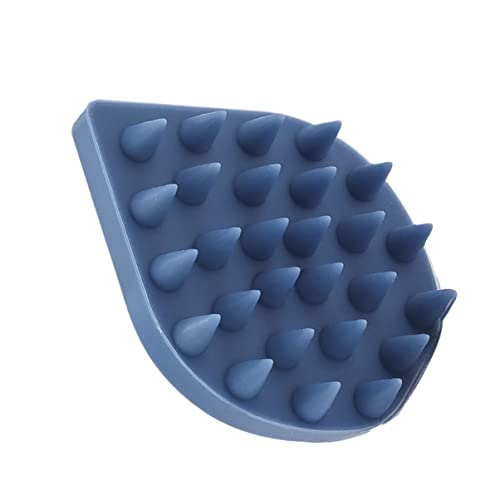 Healeved 1 Pc Peine De Champú De Silicona Cebador Facial Mini Teñido Masajeador De Cuerpo Cepillo Limpiador De Cara Cosmético Sombra Explotar Peine De Masaje Portátil Gel De Sílice