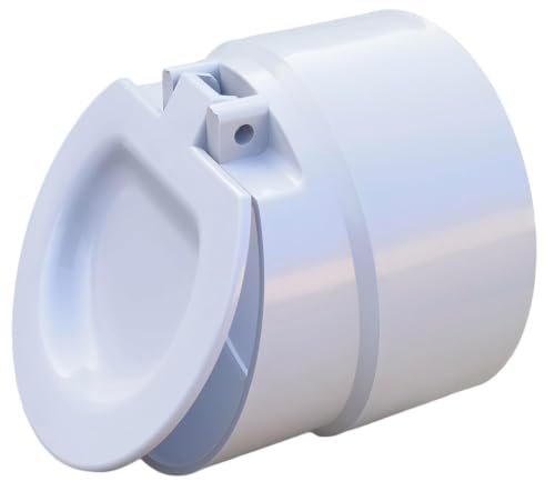 Image of ESEKSAFAR 1pc PVC Drain Pipe cap /PVC Backflow Mosquito Tank Pvc Pipe Flap Gate Valve non Return Valve for Outer diameter pipe fitting (8 inch PVC Pipe (200mm))