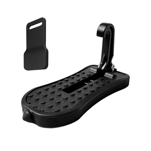 EENEXA Car Door Step for Roof Access Foldable Door Latch Step Adjustable Multi-Angle Car Step Hook with Anti-Scratch Pad Heavy Duty Aluminum Rooftop Step Up for Roof Rack Fits SUVs Trucks Vans