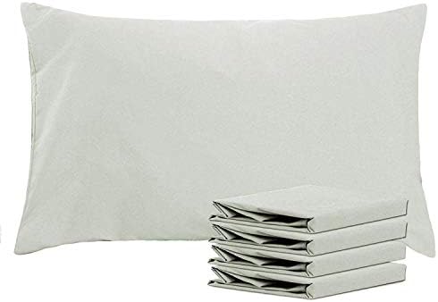 NTBAY 4 Pack 100% Brushed Microfiber Plain Pillowcases, 1800 Super Soft and Cozy, Wrinkle, Fade, Stain Resistant with Envelope Closure Bed Pillow Cases, 50x75 cm, Navy