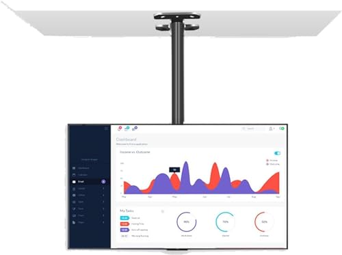 Support plafond TV pour éviter les reflets et optimiser l'espace - 2