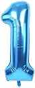 Atpata Funky Blue Number Foil Balloons for Numeric Milestone Parties (40 INCH, 1) gallery image