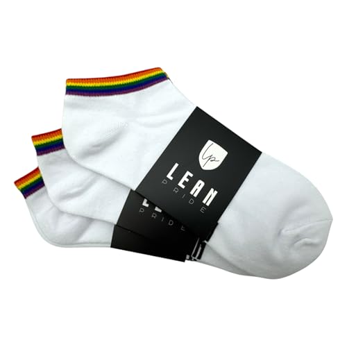 3x Pride-Sneaker Socken LGBTQ | Rainbow, Bisexuell, Lesbisch, Transgender, Non-Binary, Asexuell, Pansexuell, Queer, Regenbogen