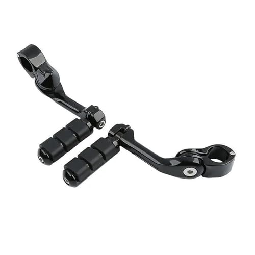Repose-Pieds Highway Coudés Longs 32mm Fixation Orientable pour Ajustement Custom - 2