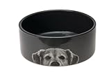 Karlie Hundenapf, Hundenäpfe, Keramik, Anthrazit, 1500 ml, 18,5x18,5x7,5 cm