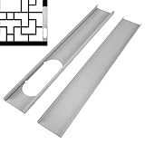 Nocapam Kit Ventana Aire Acondicionado Portatil, Tubo Aire Acondicionado Portatil, Sello De Ventana Deslizante, Adaptador Ventana Aire Acondicionado, Sello De Ventana Portátil