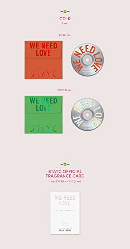 STAYC WE NEED LOVE album simple compact CD coréen avec poster inclus - 6