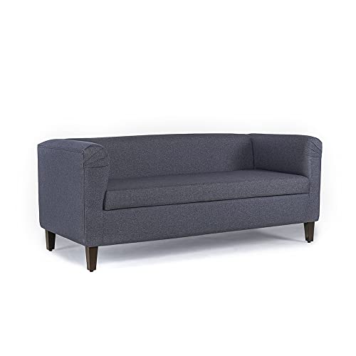 Image of Wakefit Sofa Set | 3 Year Warranty | Sofa 6 Seater, 6 Seater Sofa for Living Room, Wooden Sofa Set, Sofa Set 3+2+1 Seater - Miami(Omega : Blue)