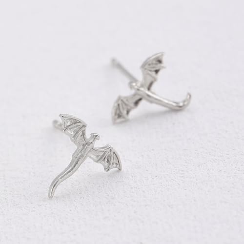 Dragon Earrings for Women Small Cute Dragon Stud Earrings Silver & Gold Earring Cute Animal Jewelry Gifts for Women4