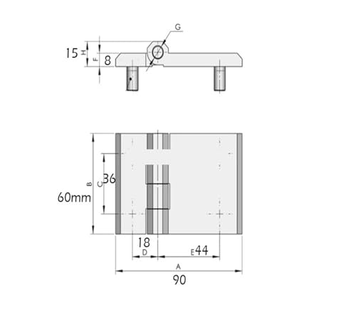 Charnière de porte de commande à tige filetée pour l'alignement parfait d'armoire - 3