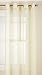 Produktbild Lorraine Home Fashions Reverie Snow Voile Tailored Door Panels, 60 by 40-Inch, Eggshell