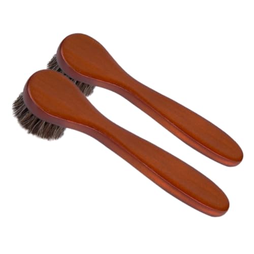 FOMIYES 2pcs Soft Bristle Scrub Brush with Ergonomic Handle Portable Face Hat and Shoe Cleaning Tools for Home Travel and Office Use Versatile Exfoliator and Polisher
