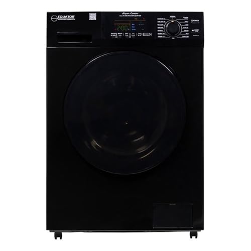 Pemberly Row All-in-One Washer Dryer Combo, 1.62 cu ft/15 lbs Capacity, Convertible Venting, Pet Cycle, 15 Wash/Dry Programs, Portable Kit Included, Touch Controls, Freestanding/Built-In Laundry