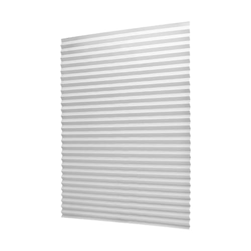 Persianas autoadhesivas, estores plisados, persianas sin perforación, persianas para dormitorio y hogar, cortinas de sombra térmicas, con cinta fruncida, altura (blanco, 60 x 180 cm)