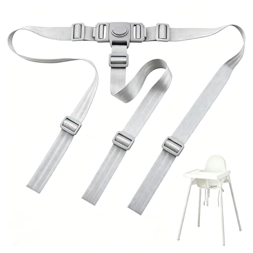Image of High Chair Straps Replacement Compatible with IKEA Antilop /Keekaroo High Chair, Adjustable Sturdy Safety Strap Belt for Keekaroo High Chair