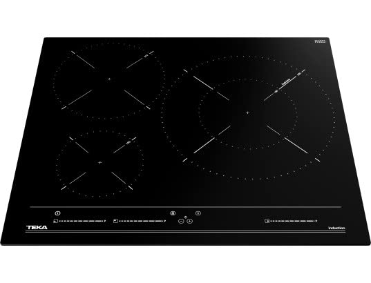 TEKA Placa Inducción 60 cm, 3 Zonas de Cocción, Touch Control Multislider, 7400 W, Modelo IBC63320MSS