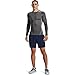 Under Armour Men's Armour HeatGear Compression Long-Sleeve T-Shirt , Carbon Heather (090)/Black, Medium