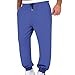 Joggers Pants for Men Plus Size Lightweight Workout Sweatpants Casual Cinch Bottom Sweatpants Fall Fashion Outfits Blue
