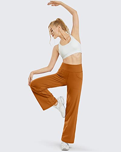 Image of Promover Wide Leg Pants for Woman Yoga Pants with Pockets Stretch