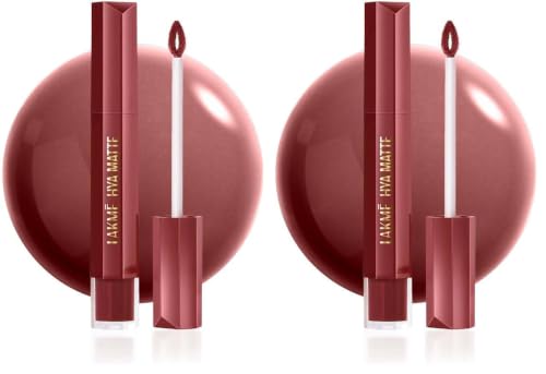 Image of Lakme 9to5 Hya Matte Lip Liquid + Hyaluronic Acid AfterhoursWine 5.3ml (Pack of 2)