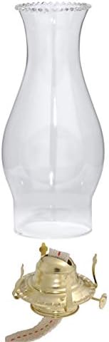 Miniatura 5 de B&P Lamp Quemador de lámpara de queroseno #2 y chimenea superior prensada de 3" por 8 12"