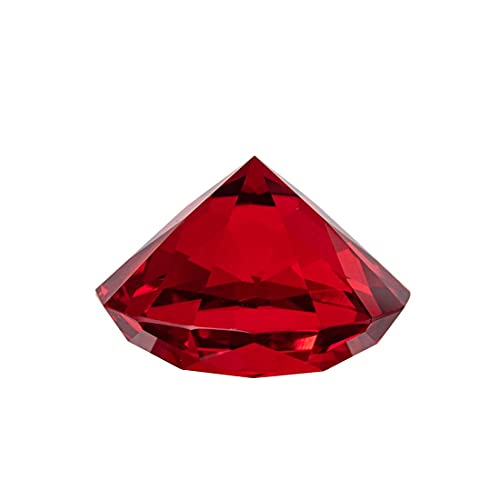 LONGWIN 60 mm W Kristall-/Diamant-Briefbeschwerer, Ornament, für Zuhause, Dekoration, rot