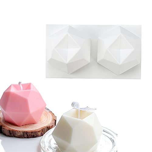 1Pc Candles Mould 3D Silicone Mold 2 Polygonal DIY Candle Making Hand Made Scented Candle Soap Decoration Epoxy Home Furnishings Moulds 1Pc Candles Mould 3D Silicone Mold 2 Polygonal DIY Candle Making Hand Made Scented Candle Soap Decoration Epoxy Home Furnishings Moulds
