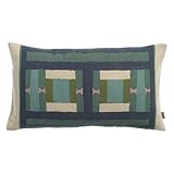 Vivaraise Coussin imprimé Taho Vert de Gris 30 x 50 cm