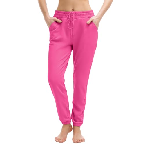 Image of Walifrey Joggers with Pockets, Drawstring Sweatpants Women | Soft breathable fabric, Adjustable waist, 2 Deep side pockets, Cuffed ankles, Great for Lounging Jogging Workout & Gym