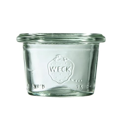 Weck Mini-Glas 35 ml 12 Stück | Zur Konservierung, Säften, luftdichter Aufbewahrung von trockenen Zutaten