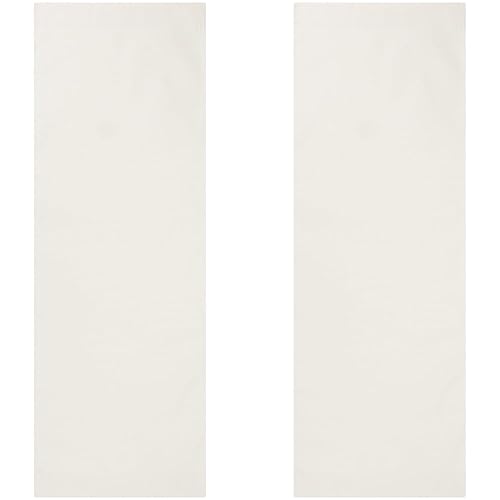 GORGECRAFT 2pcs Toile de Chilienne Chaise de Plage,120x43cm,Blanches Sling Remplacement